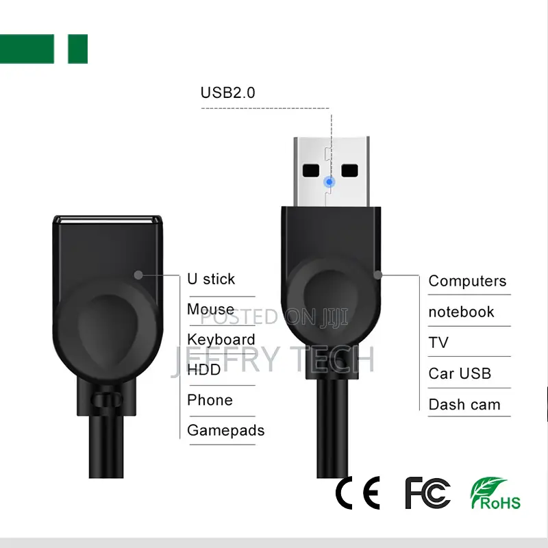 Cub2-Mf Usb 2.0 Male to Female Extender Cable