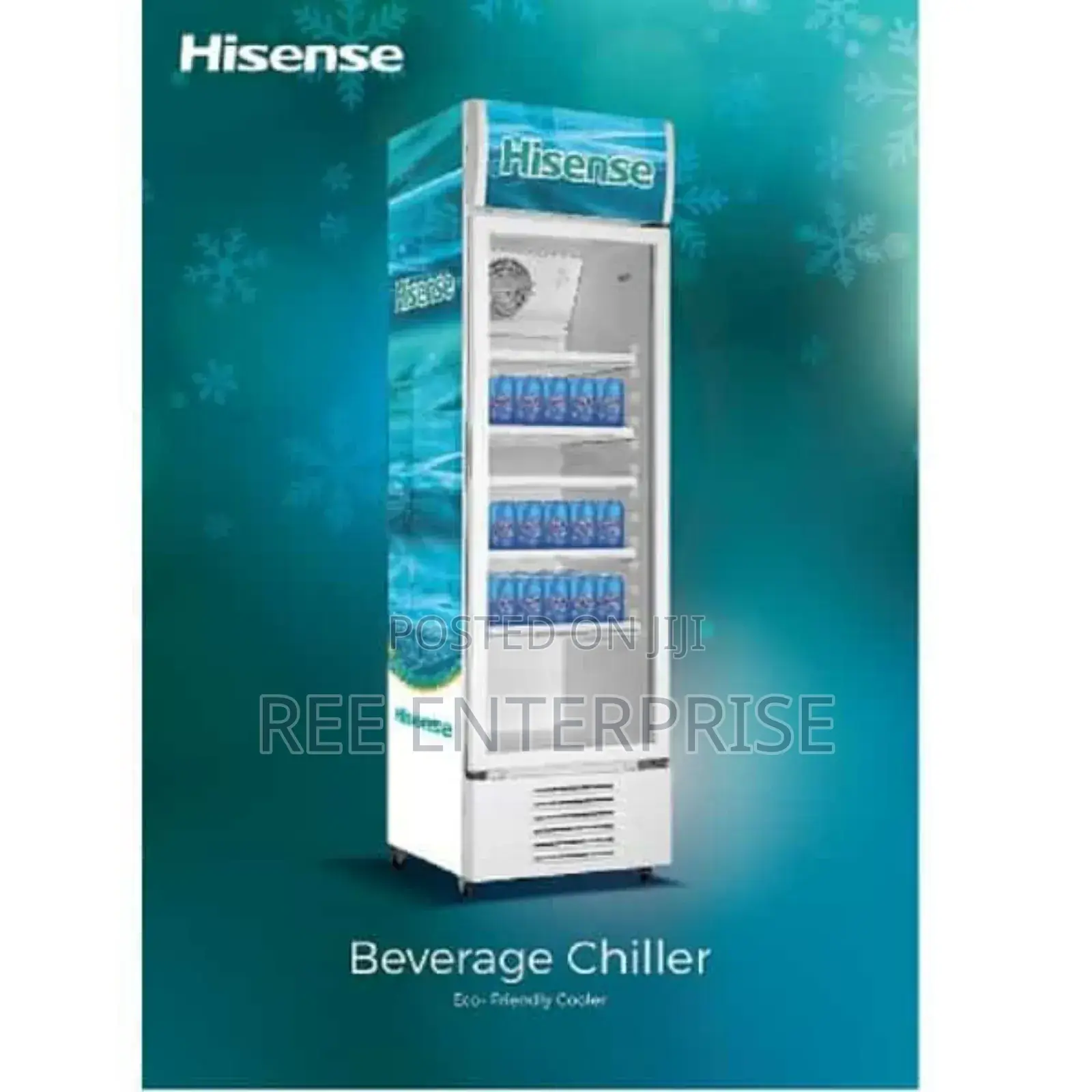 382 Litres Showcase Hisense Glass Door With Lock