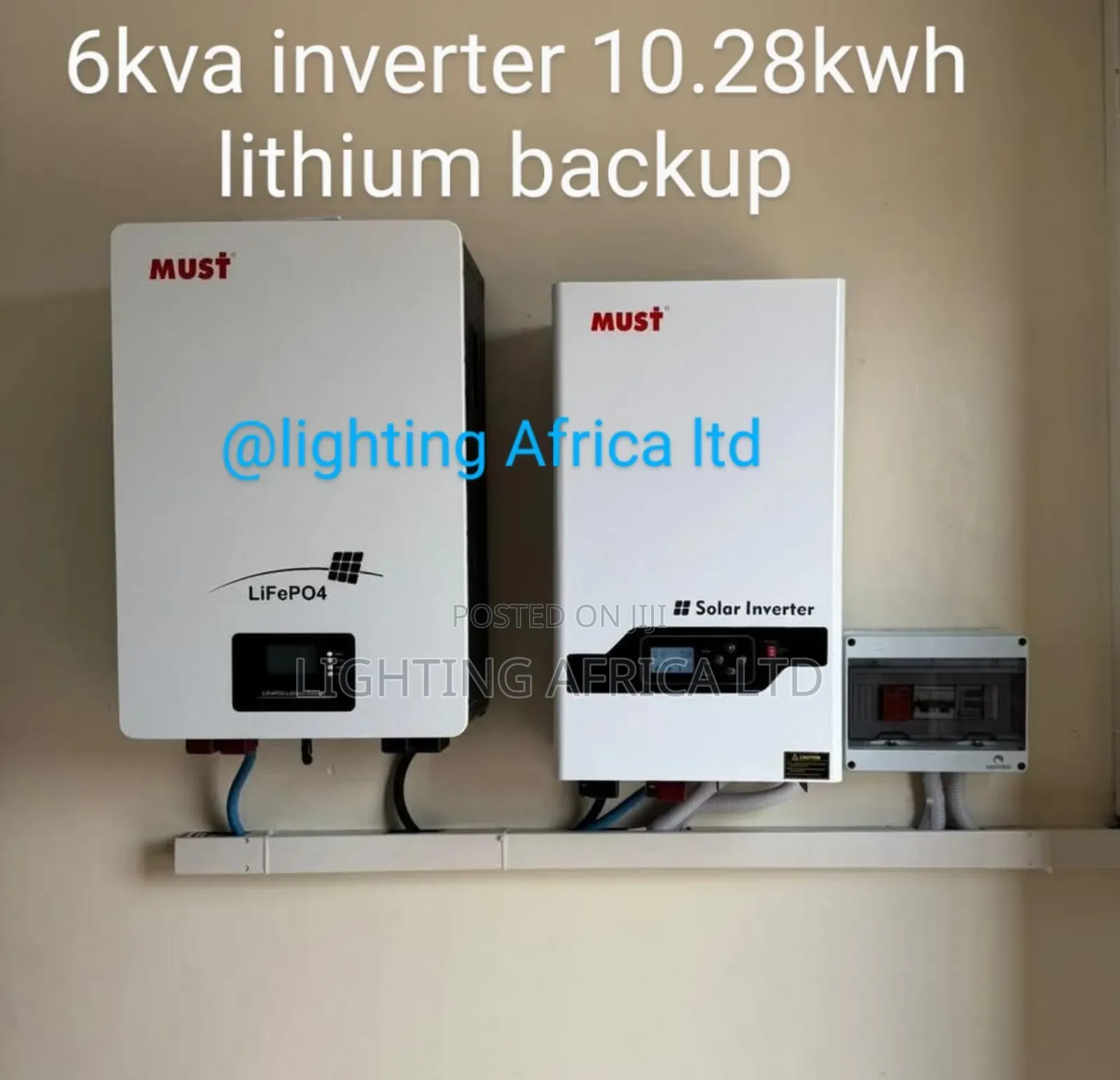 6kva Hybrid Inverter + 10.28kwh Lithium Backup System