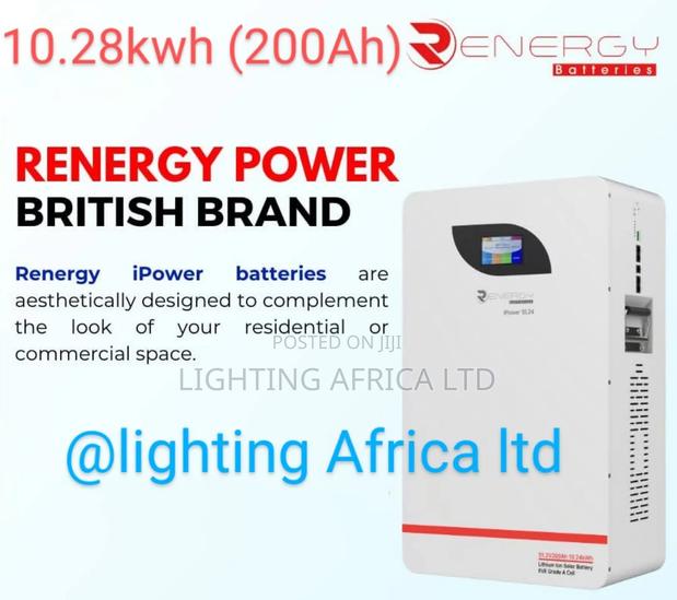 6000 Cycle 10.28kwh/48v (200ah) Lithium Ion Renergy Battery