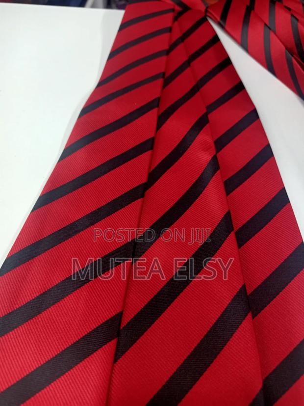 Redwine Stripped Black Single Ties - thumbnail 2