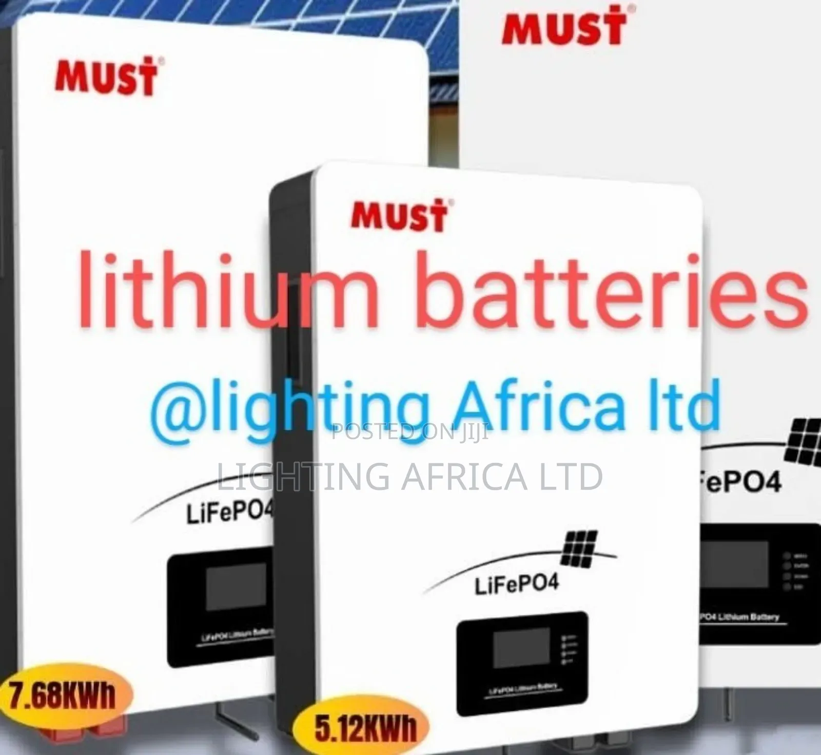 5.12kwh/48v Must Lithium Ion Lifepo4 Battery