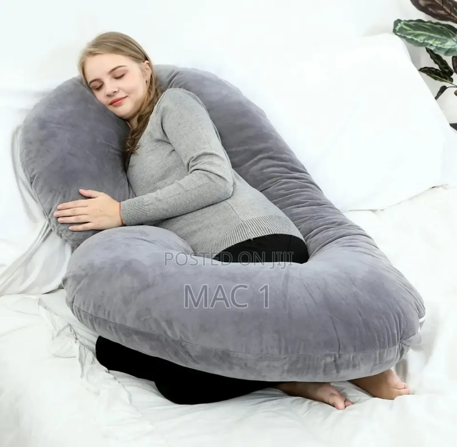 C Shape Bouncy Pregnancy Pillow Fiber Soft Material