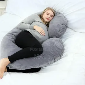 C Shape Bouncy Pregnancy Pillow Fiber Soft Material