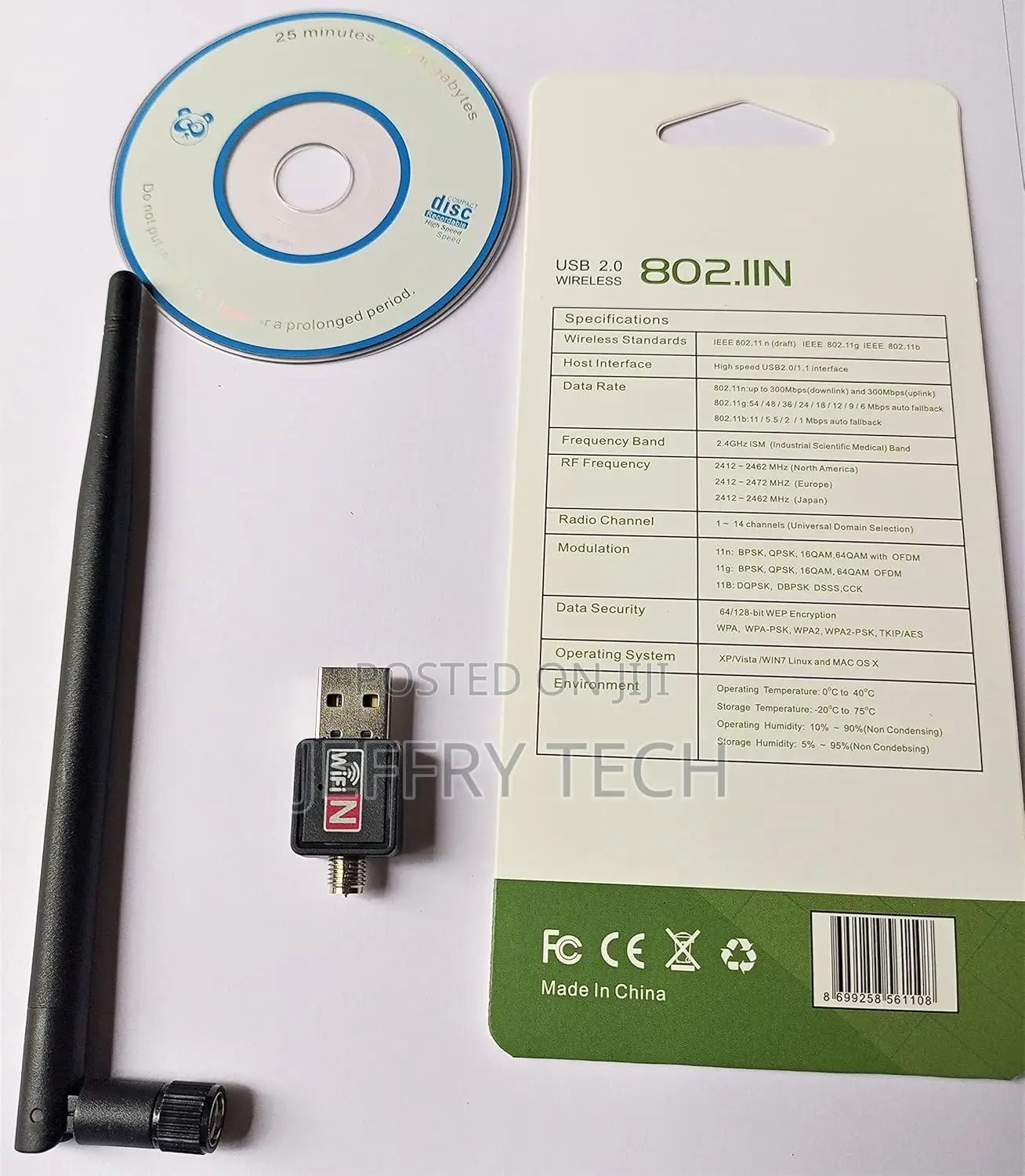 Usb Wireless Wifi 300 MBPS 802.11n High Speed Wi-Fi Data Sig
