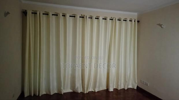 Pure Clear Cream Shinny Window Curtains