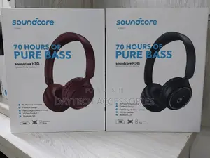 Soundcore H30i Wireless on-Ear Headphones 70h Play Pure Bass
