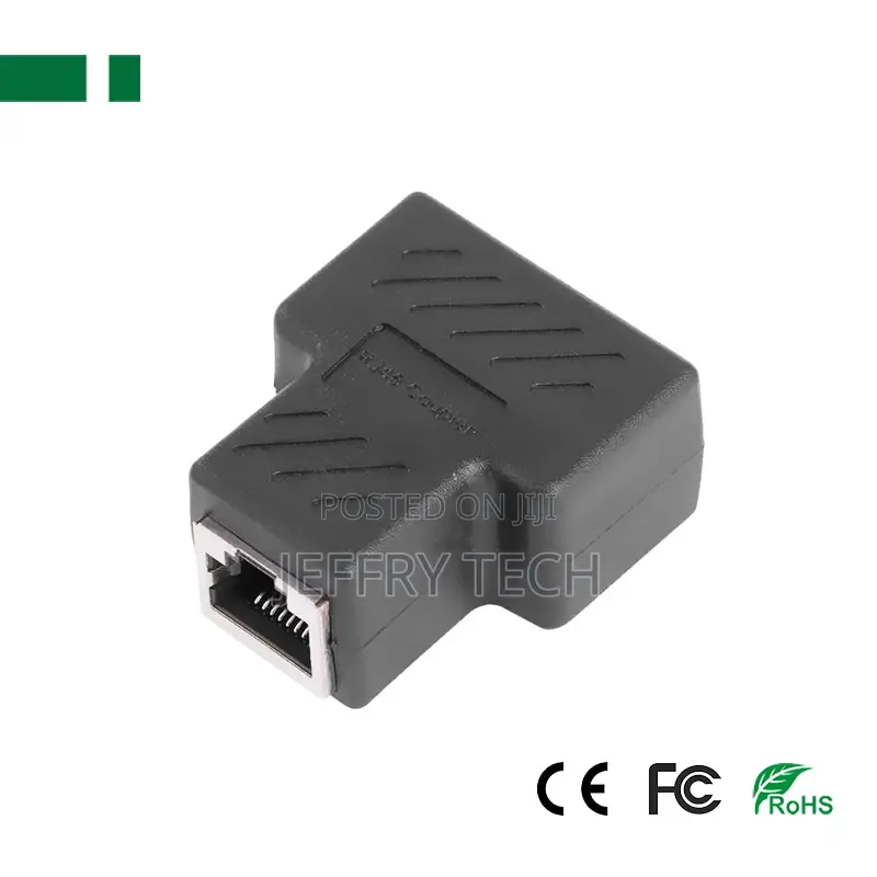 CRJ-B1 1 to 2 Rj45 Ethernet Network Splitter Connector