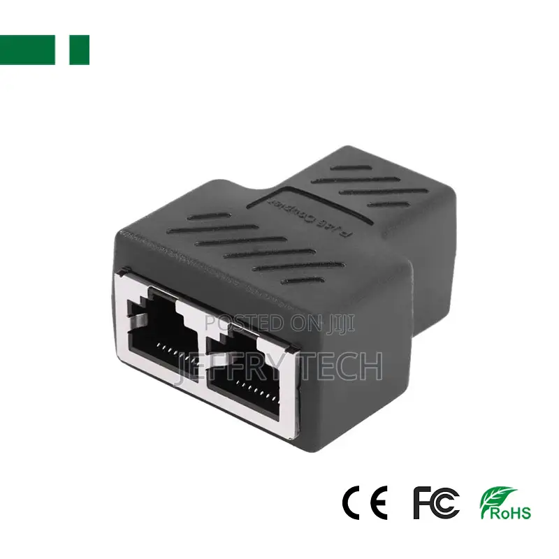 CRJ-B1 1 to 2 Rj45 Ethernet Network Splitter Connector
