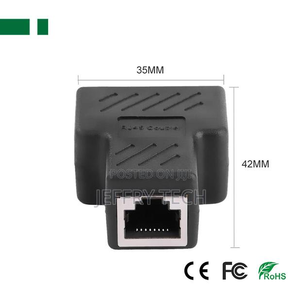 CRJ-B1 1 to 2 Rj45 Ethernet Network Splitter Connector - thumbnail 4