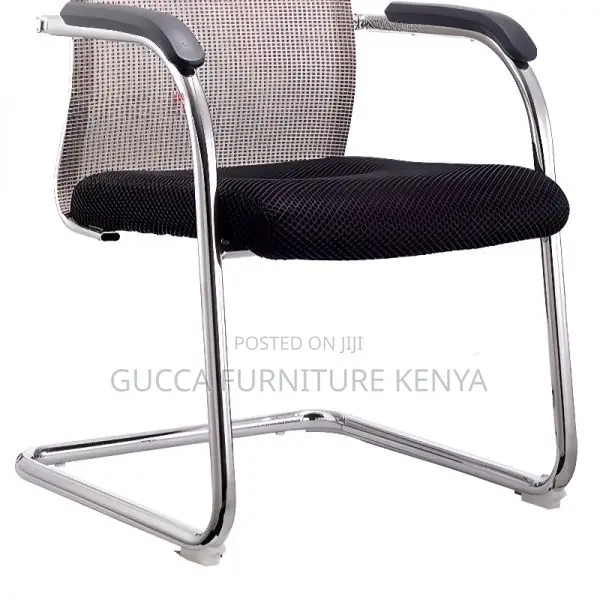 Office Chair: Upholstered Low-Back Guest Mesh Studio Chair