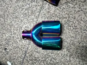 Exhaust Tip Double Outlet , One Single Barrel