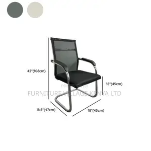Office Chair:Medium Back Breathable Mesh Studio Guest Seat