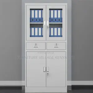 Cabinets: Office Heavy-Duty 2-Door Metal Utility Cabinet