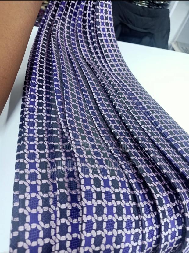 Dark Purple Executive Geometric Single Ties - thumbnail 2