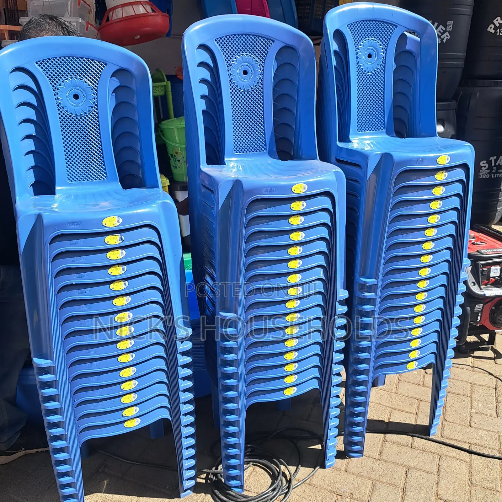 Armless Plastic Chairs/ Stejes Plastic Chairs