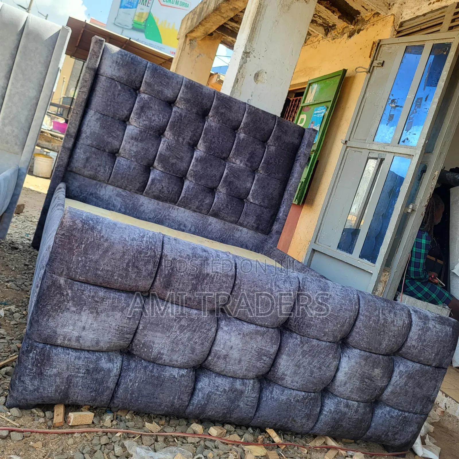 Dark Grey Chester Bed 5*6