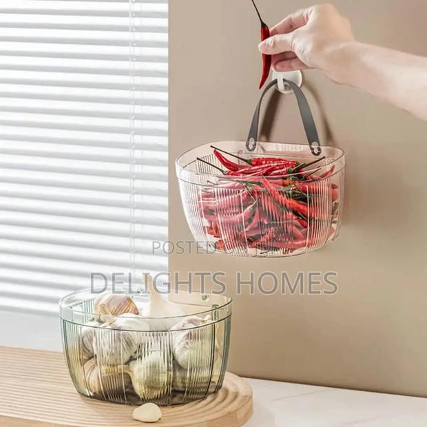Wall-Mounted Storage Basket_st - thumbnail 2