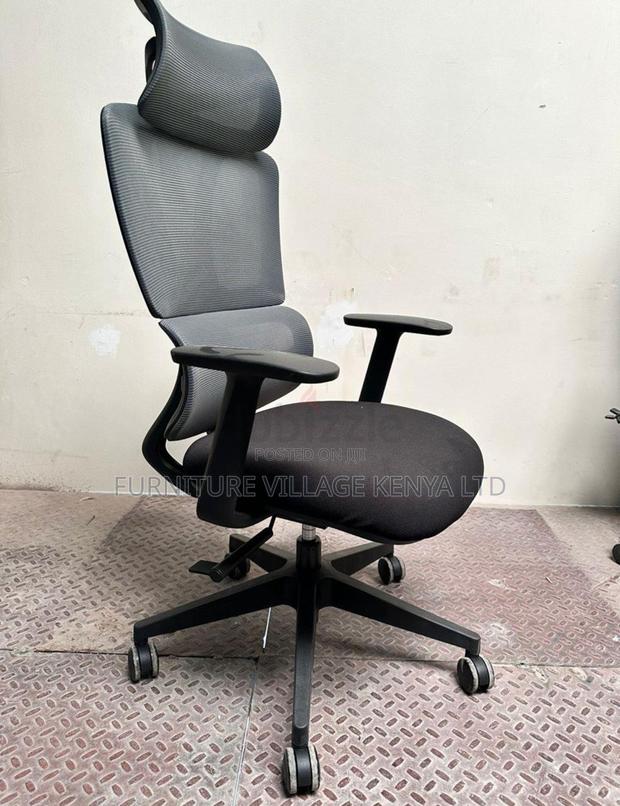 Office Chair:Leadership Series High Mesh Fixed Office Chair - thumbnail 4