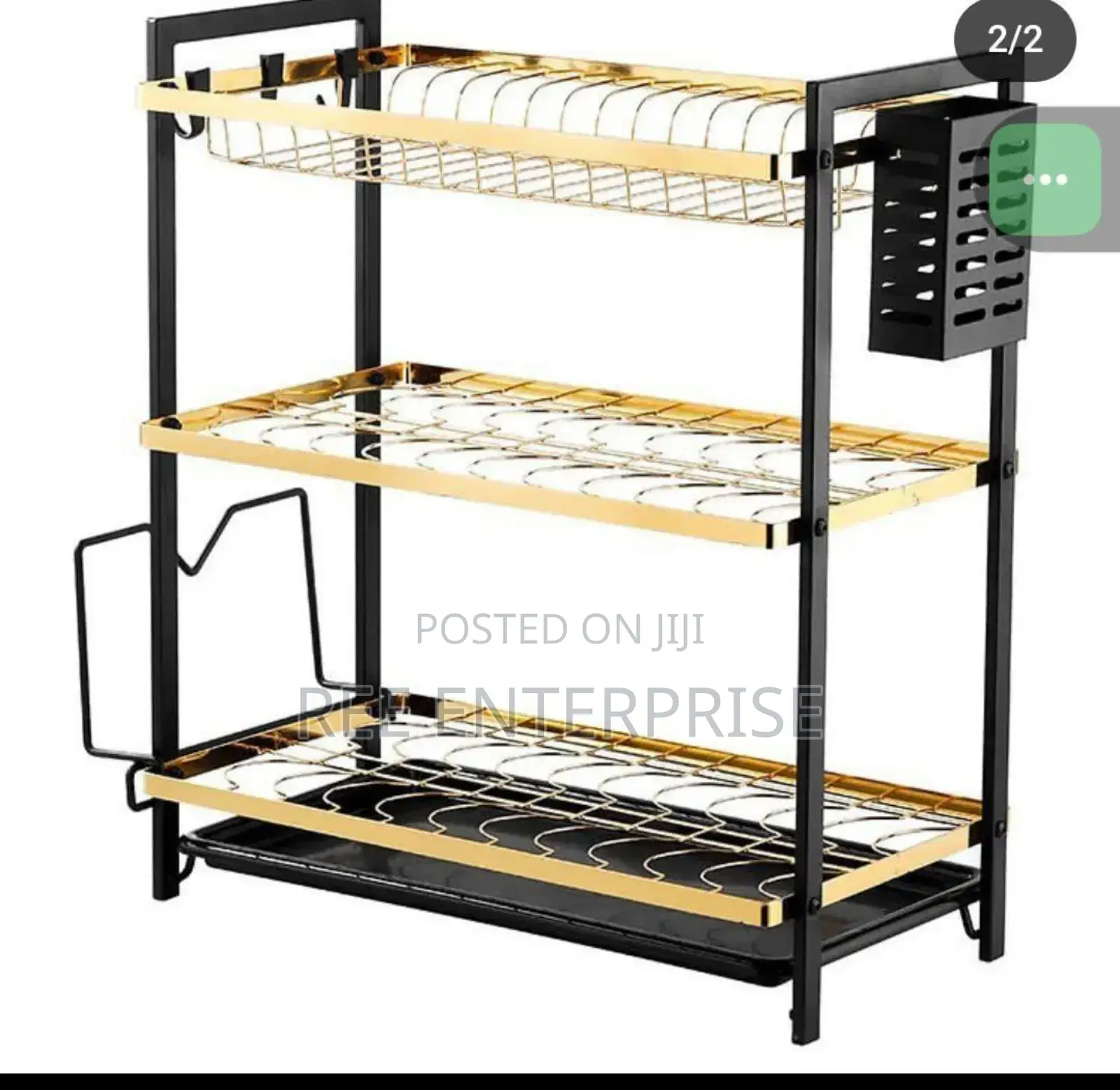 3 Layers Golden Dish Rack