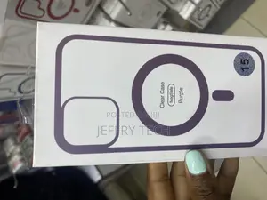 Kswous iPhone 15 Magsafe Transparent Air Case-Purple