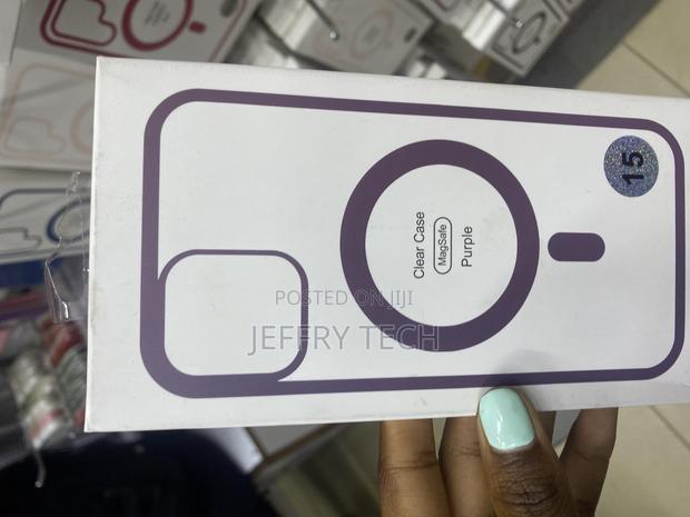 Kswous iPhone 15 Magsafe Transparent Air Case-Purple