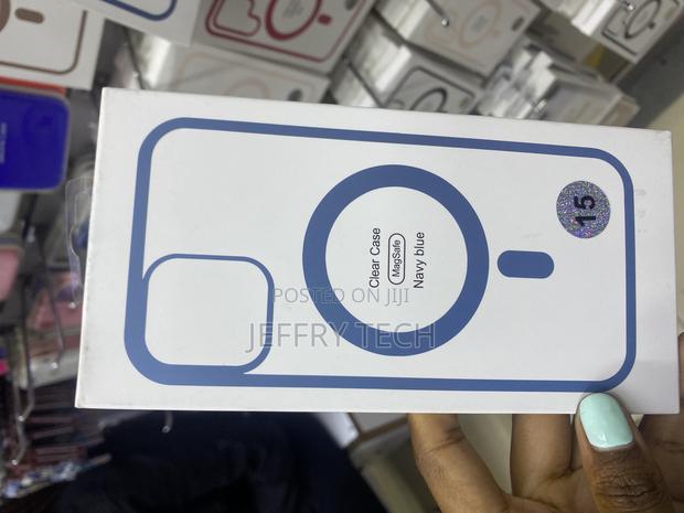 Esr for iPhone 15 Magsafe Transparent Air Case -Navy Blue - main view