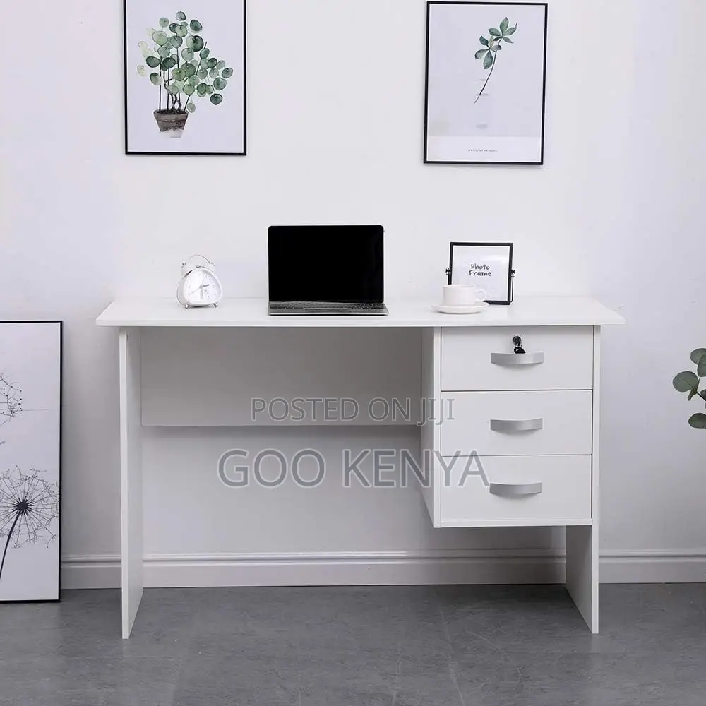 Office Table ; White Computer Table With Storage