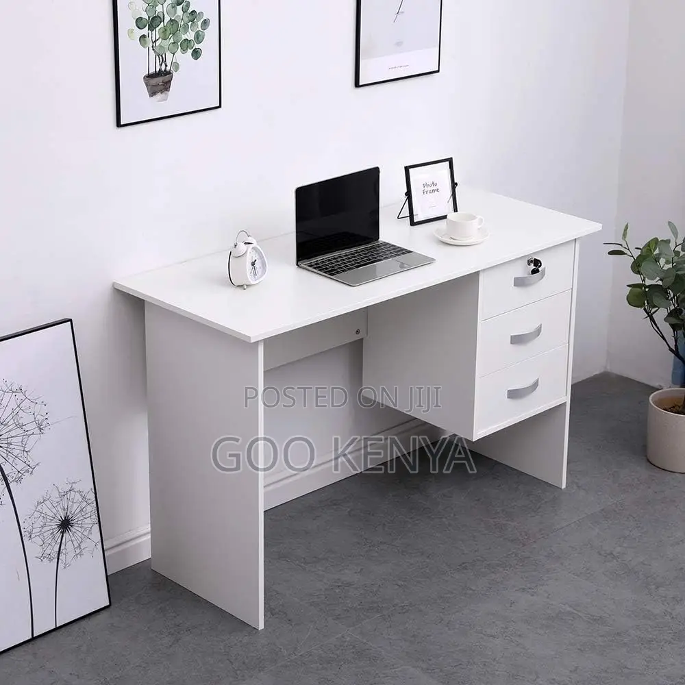 Office Table ; White Computer Table With Storage
