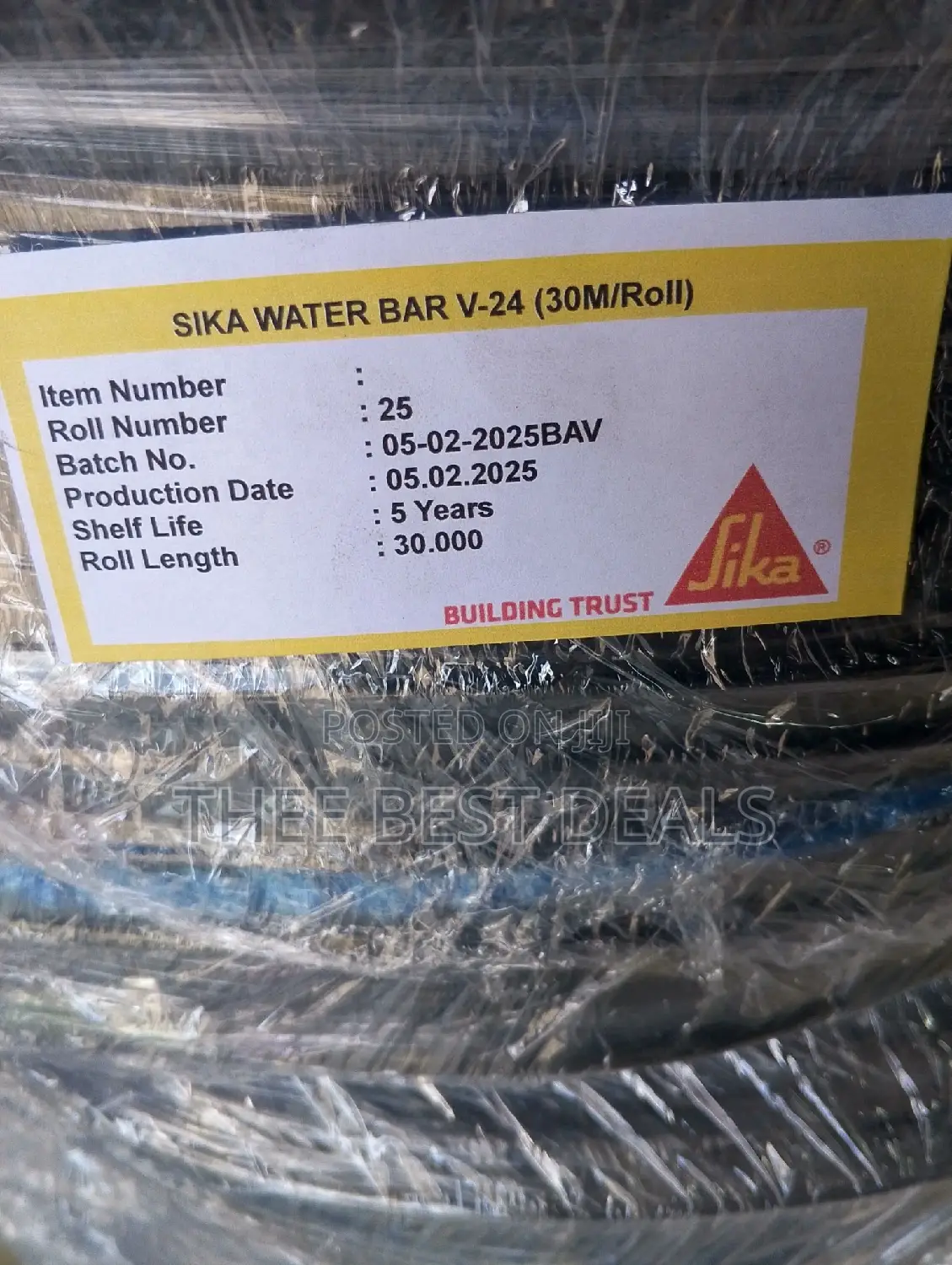 PVC Waterstop/Waterbar V24 (30mtrs)