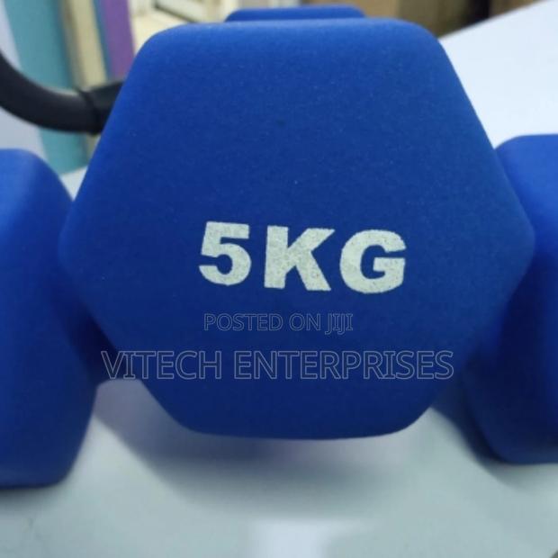 5kg Neoprene Coated Dumbells - main view