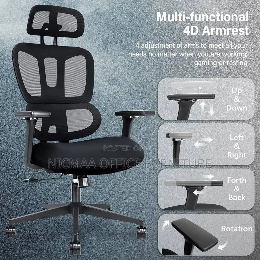 Improved Ergonomic Office Seat