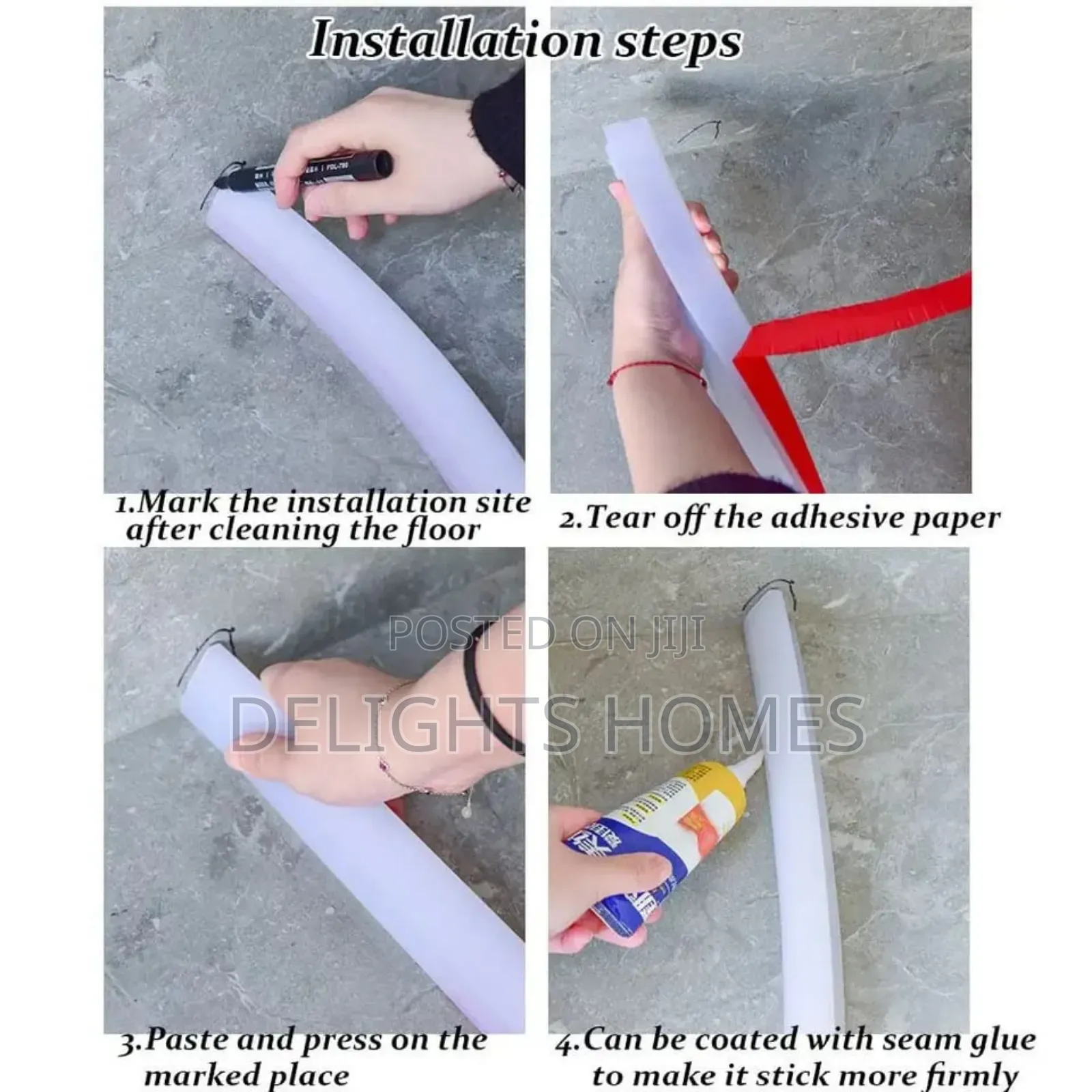 2m Silicone Bathroom Water Stopper_nj