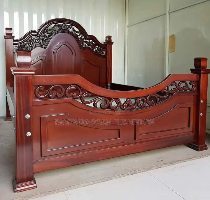 Modern New Mahogany Bed 5*6