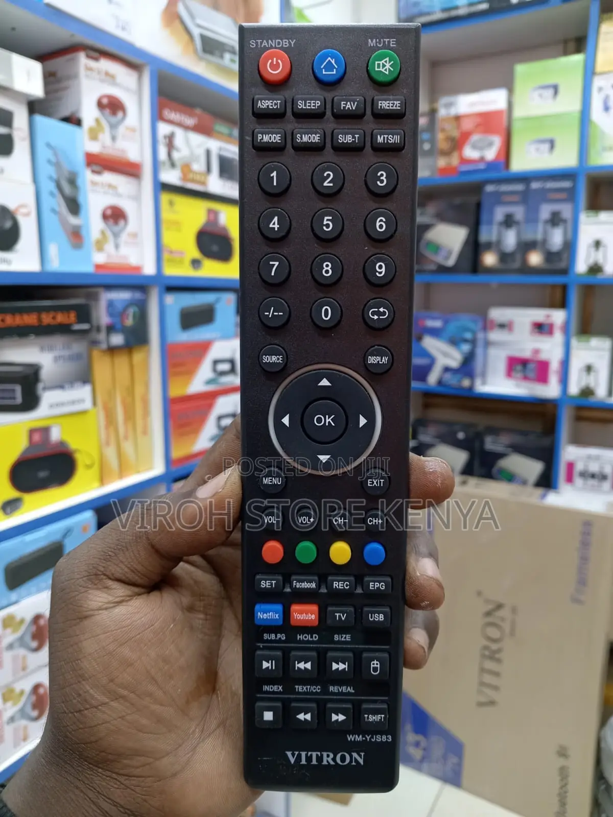Vitron Original Smart Tv Remote Control Black