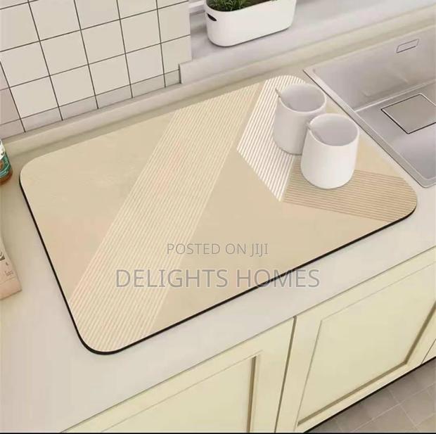 Geometric Kitchen Drying Mats