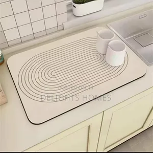 Geometric Kitchen Drying Mats