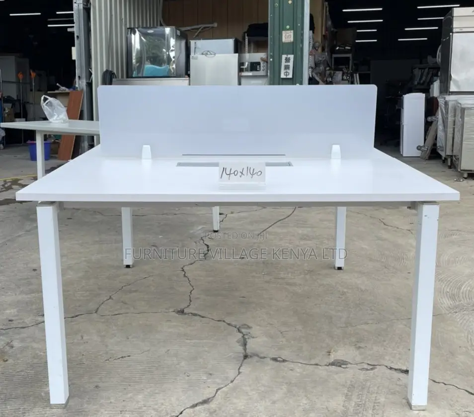 Office Desk:120cm Square Two-Seater Sitting Office Table