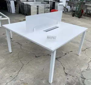 Office Desk:120cm Square Two-Seater Sitting Office Table