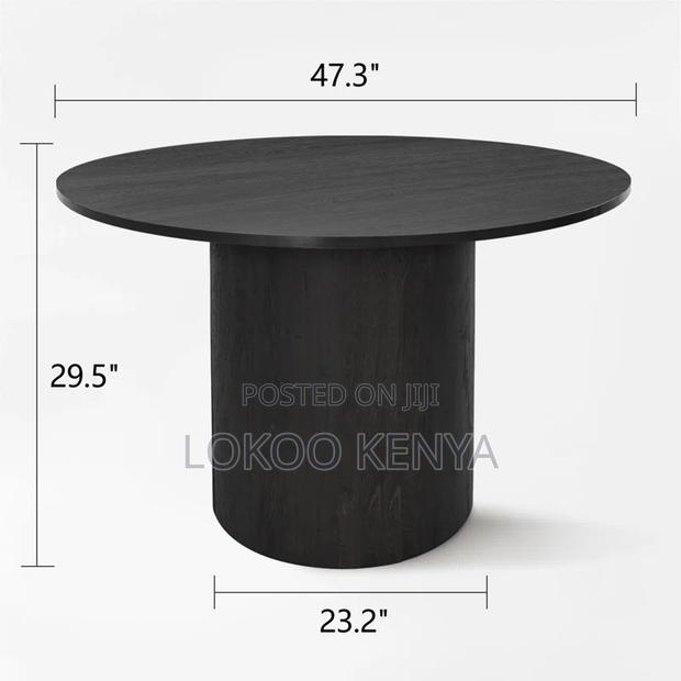 Office Table : Round Grey Meeting Office Table