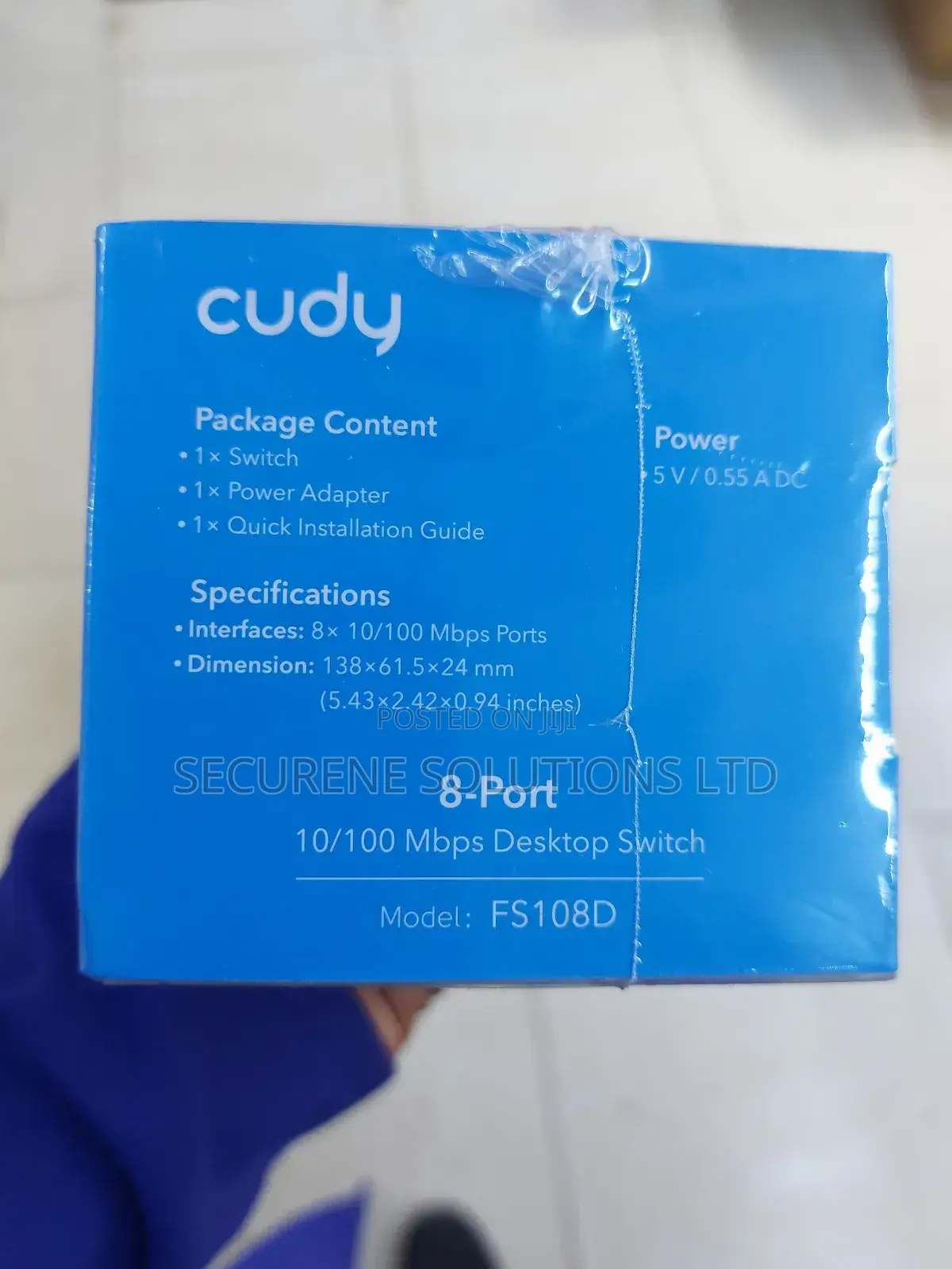 Cudy Fs108d 8-Port 10/100 MBPS Desktop Switch
