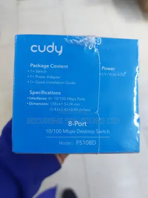 Cudy Fs108d 8-Port 10/100 MBPS Desktop Switch