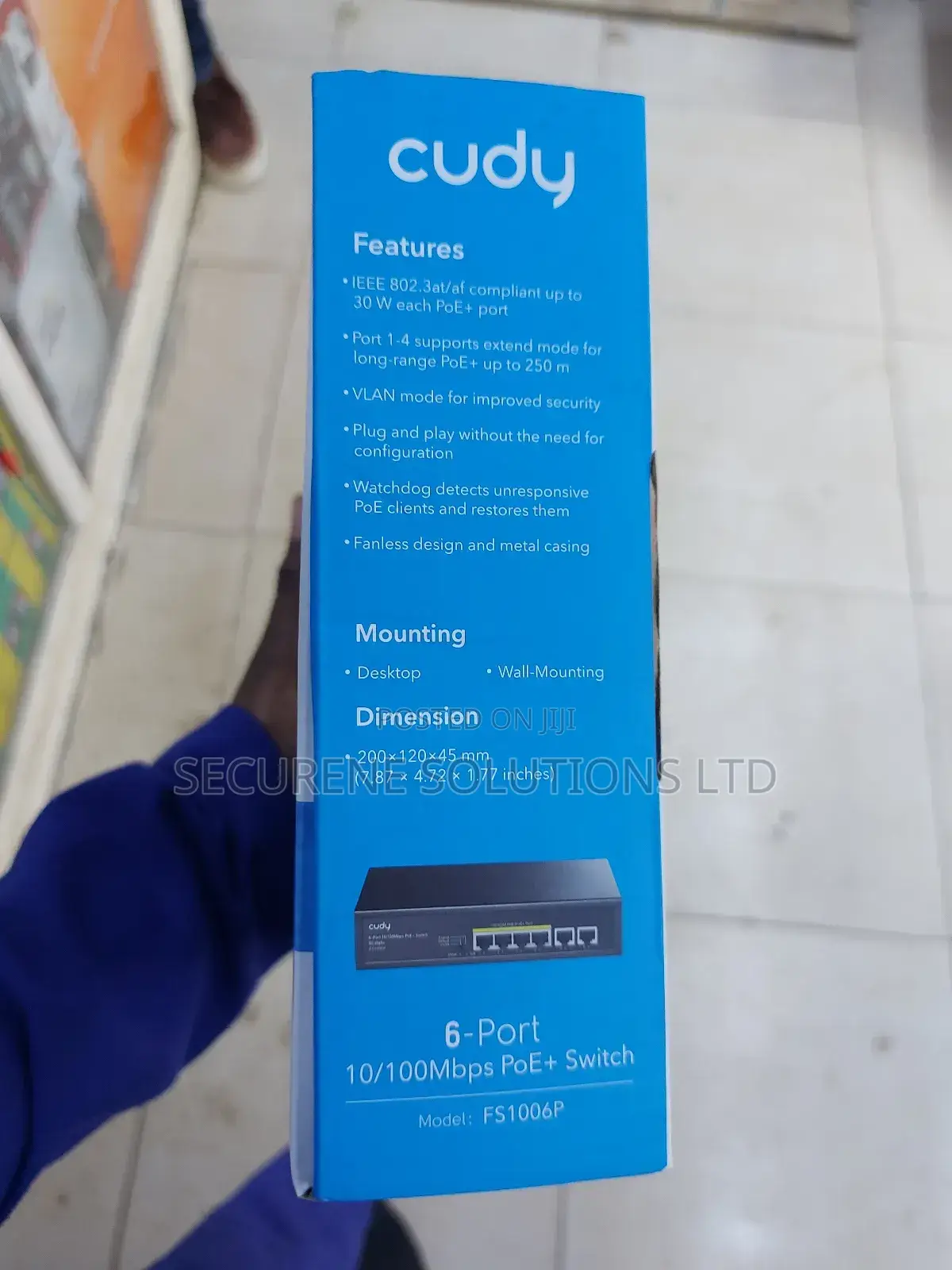 The Cudy Fs1006p Is a 6-Port 10/100mbps Poe+ Switch