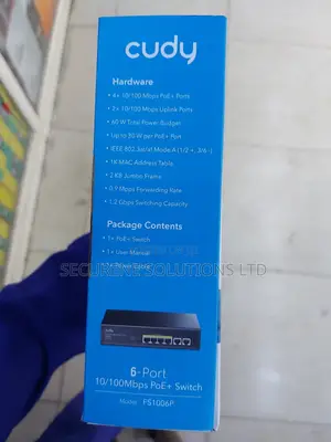 The Cudy Fs1006p Is a 6-Port 10/100mbps Poe+ Switch