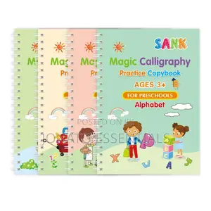 4 Piece Hand Writing Practice Books With Pen