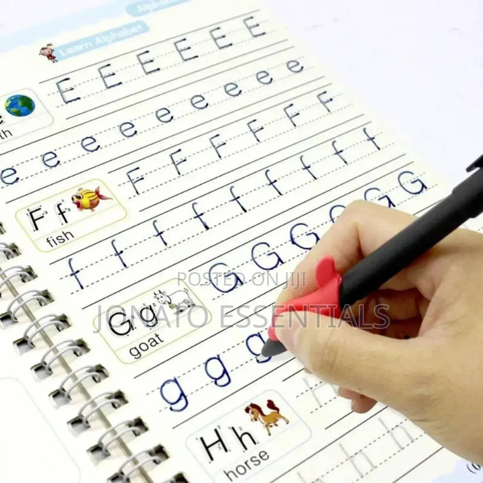 4 Piece Hand Writing Practice Books With Pen
