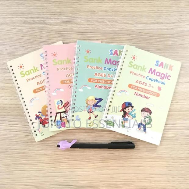 4 Piece Hand Writing Practice Books With Pen