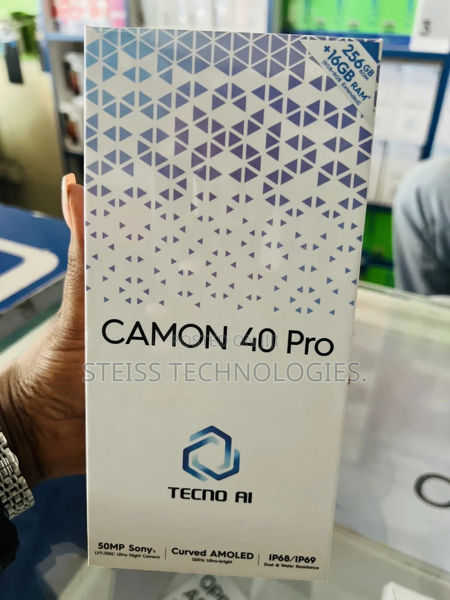 New Tecno Camon 40 Pro 256 GB Black