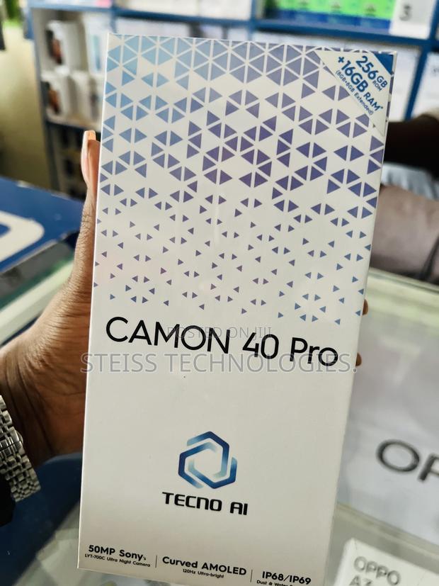 New Tecno Camon 40 Pro 256 GB Black - thumbnail 3