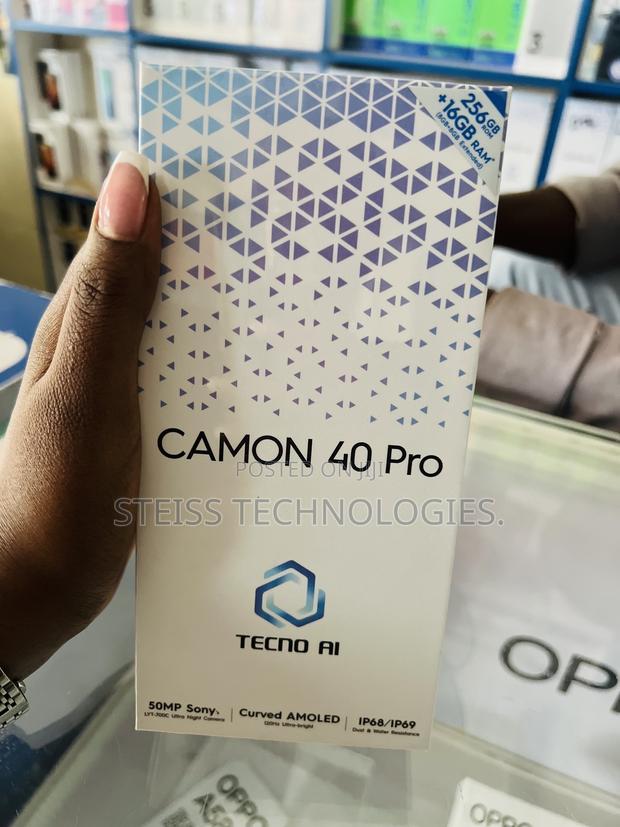 New Tecno Camon 40 Pro 256 GB Black - thumbnail 2